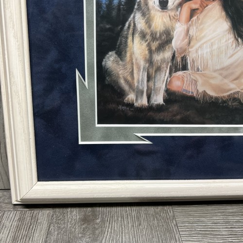 MAIJA Kunstdruck "STERNIT NIGHT" Indianerin Lady & Wolf Western Kunst SIGNIERT - Bild 7 von 21