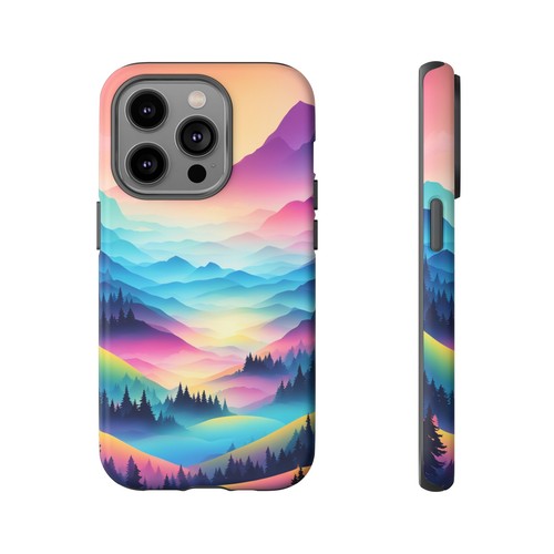 Neon Mountain Range Phone Case for iPhone, Samsung Galaxy, Google Pixel - Picture 16 of 111