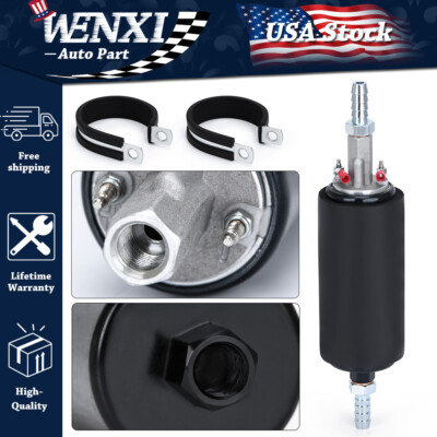 #ad #ad Universal 255LPH High Flow High Pressure External Inline Fuel Pump GSL392 $46.49