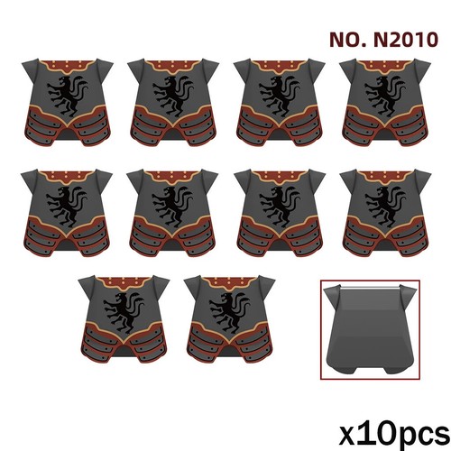 Casco escudo soldado militar medieval para bloques de construcción LEGO juguete de ladrillo - Imagen 61 de 66