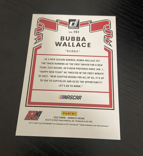 2022 Panini Donruss NASCAR - Retro 1981 Red #151 Bubba Wallace /299 - Picture 2 of 2
