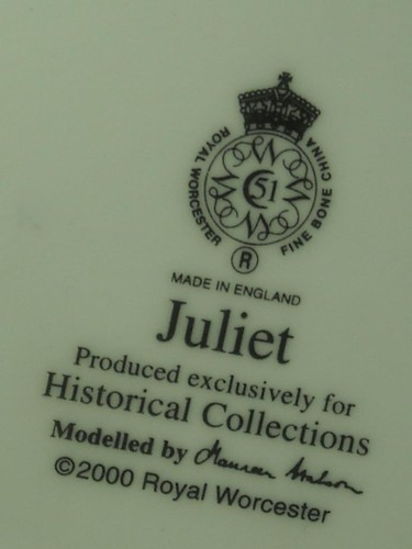 Royal Worcester JULIET Figurine 8.75" 22cm Historical Collection Maureen Halson - Picture 7 of 7
