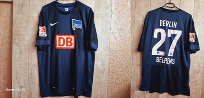 HERTHA 2014/2015 AWAY FOOTBALL SHIRT JERSEY GERMANY BEERENS