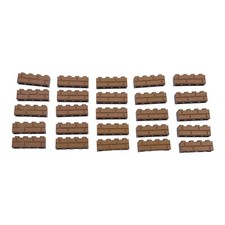 LEGO 25x Medium Nougat Brick 1x4 Masonry Brick Profile 15533 Lot of 25
