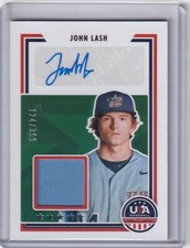 John Lash 2022 Panini Stars & Stripes USA Auto/Jersey SSS-JL, 174/399