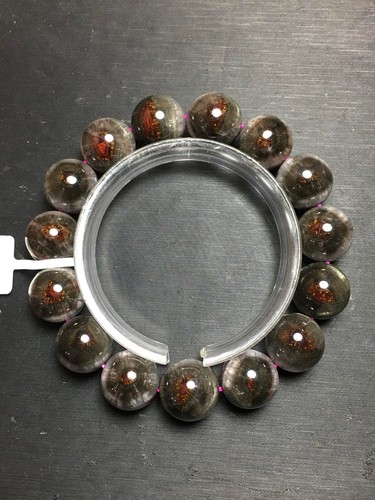 14mm Natural Auralite 23 Crystal Quartz Beads Bracelet AAAA - Picture 2 of 4