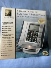 Innovage LCD Touch Panel Phone Speaker/Caller ID Desk Phone, 12-digit calculator
