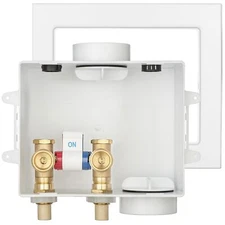 1 Pack Washing Machine Outlet Box Cpvc 1/2 Inch Single Control Valve Inlet Inl