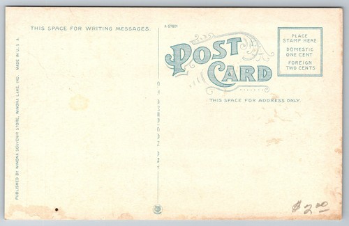 Postal Mount Memorial Winona Lake Ind. *5250 - Imagen 2 de 2