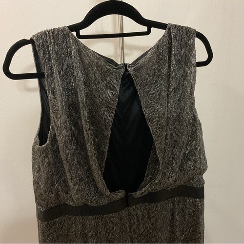 Chico’s Black Pleated Split-Back Midi Dress Size 2XL - Picture 14 of 15