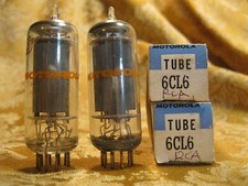 Vintage Pair NOS NIB Motorola RCA 6CL6 Tubes  Bitmatic Tested 