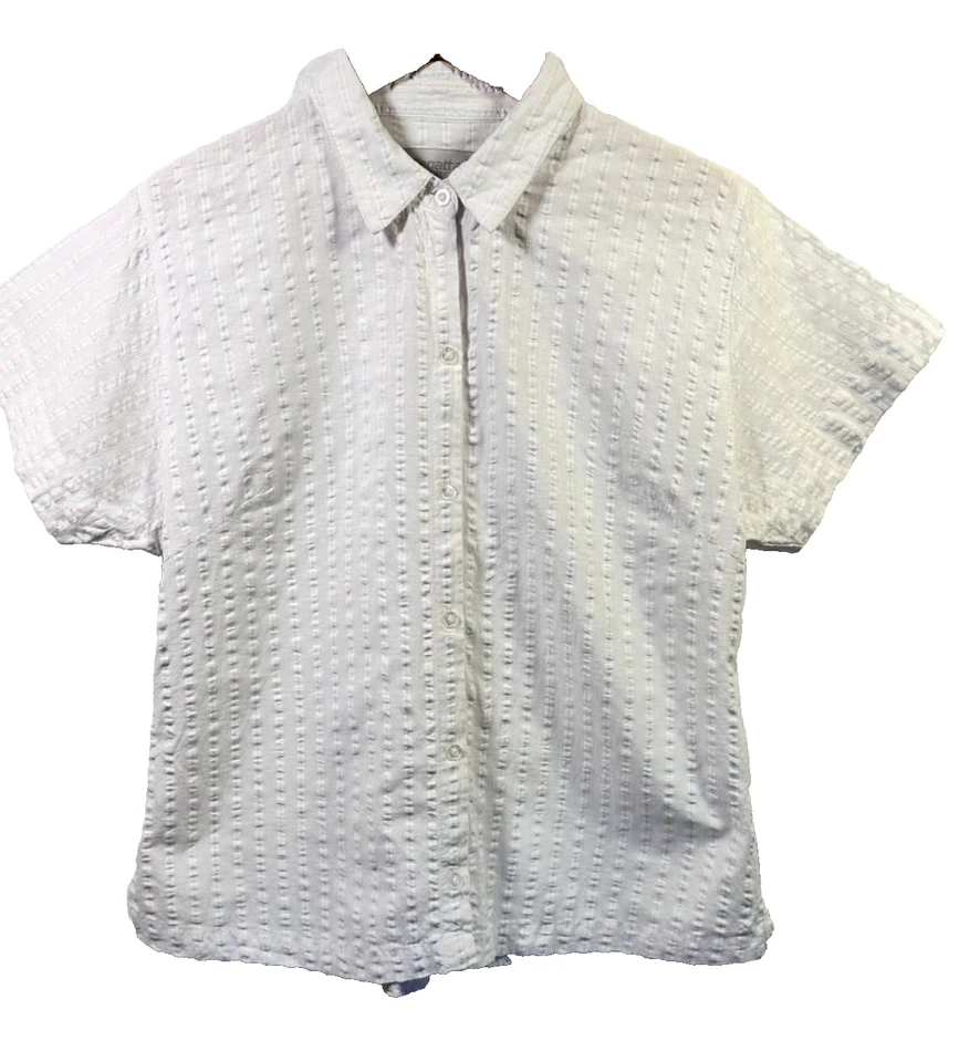 Regatta Great Outdoors Light Striped Shirt XXL Short Sleeve Summer Shirt - Image 2 of 4