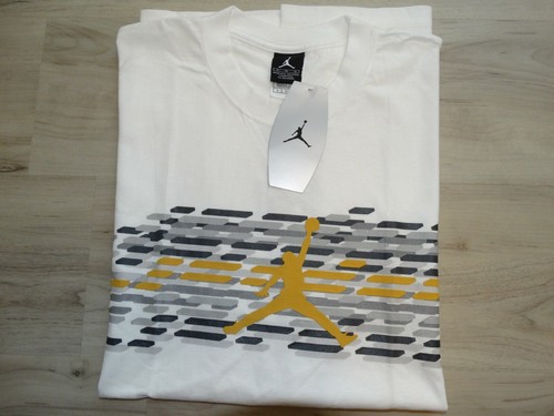 VINTAGE NIKE AIR JORDAN MEN'S T-SHIRT, BRAND NEW WIT TAG, SIZE XL ,WHITE #201 - Picture 2 of 7
