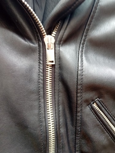 Lederjacke Damen Jacke schwarz Gr. 40 H&M Divided Neu - Bild 4 von 14