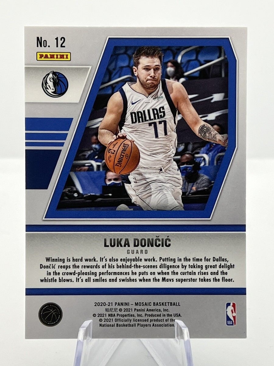 2020-21 Panini Mosaic Basketball Luka Doncic #12 Will to Win 2020-21 Panini Mosaic Basketball Luka Doncic #12 Will to Win