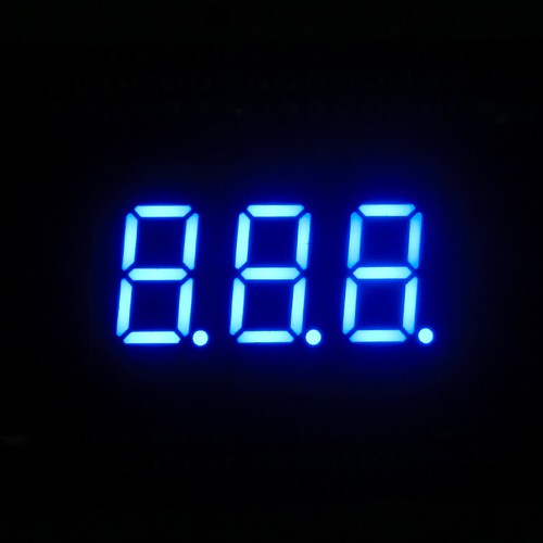 1pc ~100pcs 0.36" 0.36 inch 7 Segment Display Blue LED 3 Digit Common Cathode - Picture 1 of 7