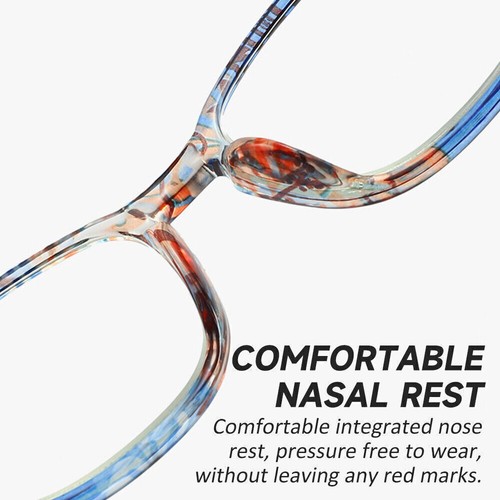 2024 Fashion Reading Glasses Anti Blue Light Women Rice Nail Presbyopic Glasses - Picture 10 of 19