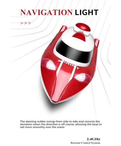 Wltoys WL918 RC High Speed Racing Boat 35KM/H LED Speedboat 2.4G Remote Control - Picture 7 of 19