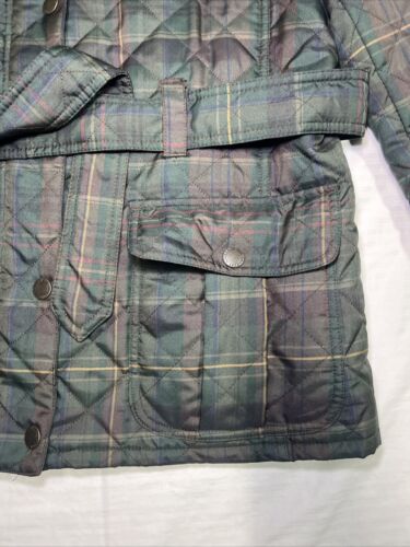 Chaqueta Lauren Ralph Lauren Mujer Plus Botón Cremallera Acolchada Cinturón LRL De Colección Med - Imagen 5 de 12