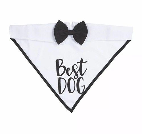 Best Dog Tuxedo Bandana Collar for Weddings Size Medium Please See Size Chart