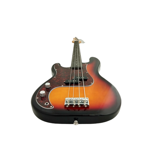 Left Handed Haze PB172BSLH Basswood Sunburst Electric Bass Guitar - Picture 13 of 15