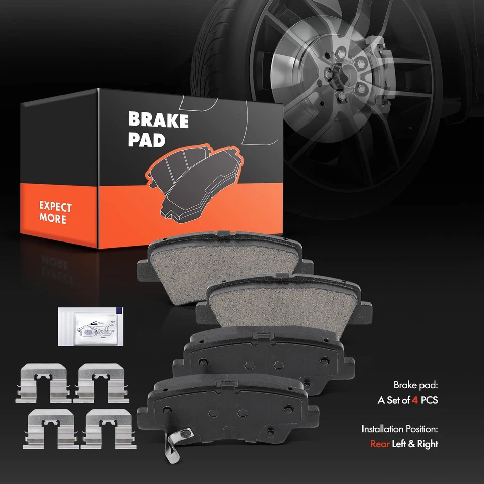 Задний тормозной суппорт с кронштейном и керамическими тормозными колодками для Hyundai Accent 2012-2017 - Изображение 4 из 4