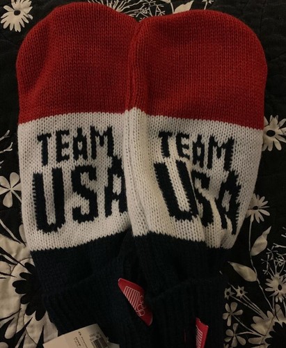 Nuevo con etiquetas Mitones Old Navy Equipo Olímpico de Invierno EE. UU. Talla Única F Todo Rojo, Blanco, Azul T8 - Imagen 6 de 6