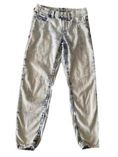 Wonder Nation Distressed Acid washed Pull On Blue Jean Jeggings Size M 7-8