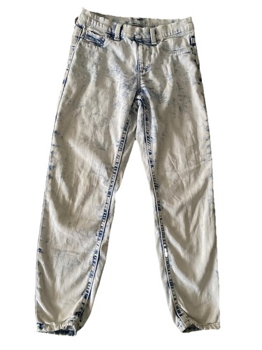 Wonder Nation Distressed Acid washed Pull On Blue Jean Jeggings Size M(7-8) - Picture 1 of 6
