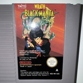 Wrath of the Black Manta - NES - PAL - Complete In Box - NEAR MINT FREE POST