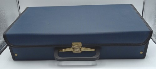 Vintage Cassette Tape Holder Carry Case Storage 24 Slots 15" x 9" x 3.5"  - Picture 1 of 11