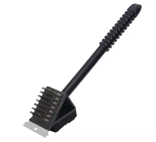 BEST Ultimate 3-in-1 BBQ Grill Scraper, Brush, and Cleaner Tool-Effortless Grill
