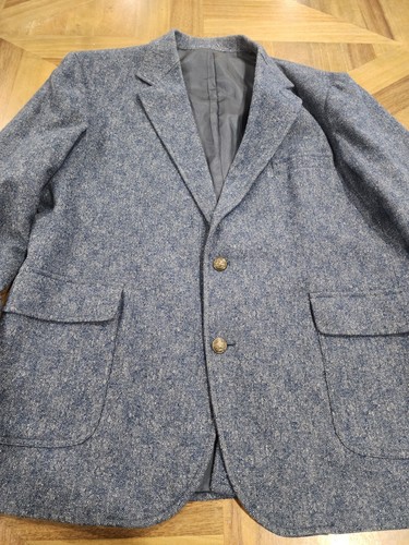Pendleton Blue 100% Wool Blazer Sport Coat Jacket Mens Size 48 Long - Picture 3 of 14