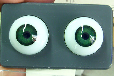 24mm Light Green Glastic Realistic Acrylic Doll Eyes