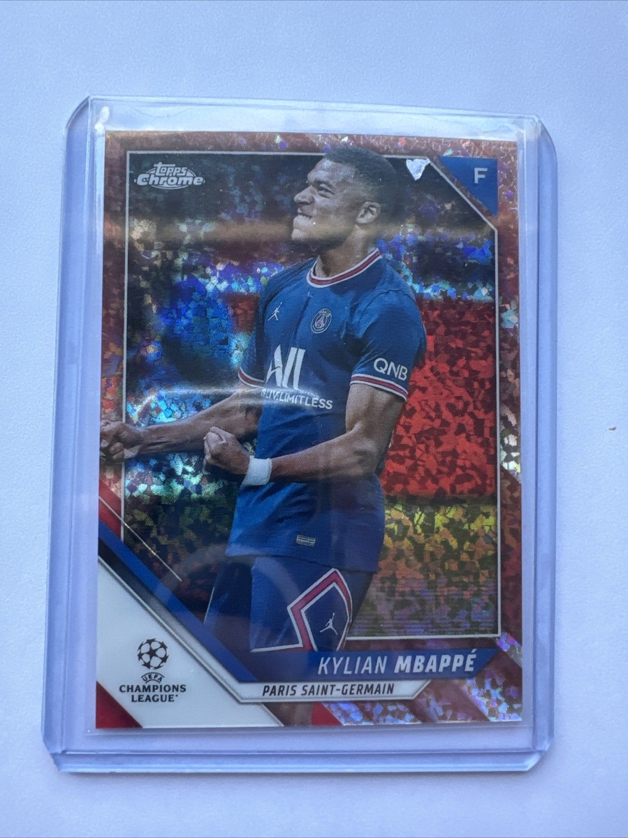 2022 KYLIAN MBAPPE 13/125 TOPPS CHROME UEFA CHAMPIONS LEAGUE