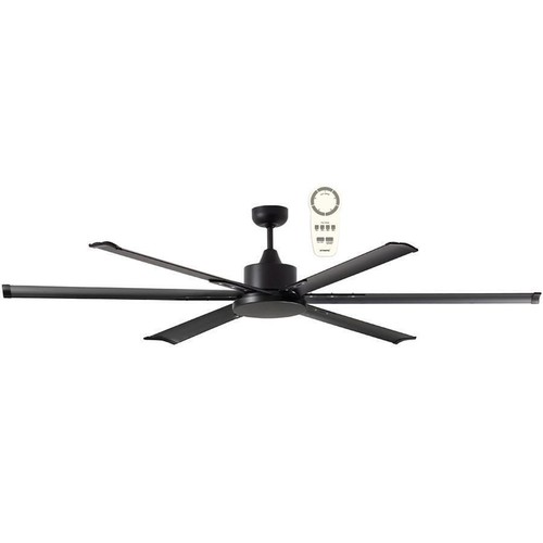 MARTEC Albatross 84" DC Ceiling Fan With Remote 2100mm White Black Nickel - Picture 4 of 8