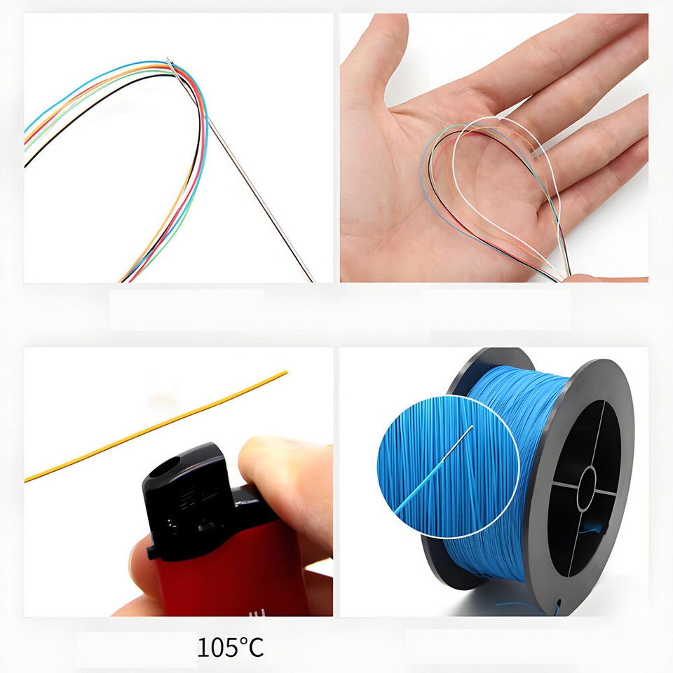 Fine Core Cable 5 Metres UL 1423 Solid Fine Core Cable / Hook Up/Equipment Wire 24AWG ...