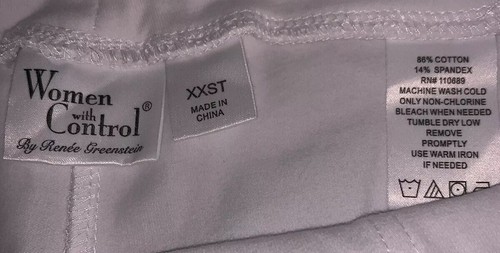 Women with Control Tummy Control Drawstring Ankle Pants White Sz XXST - Picture 9 of 10