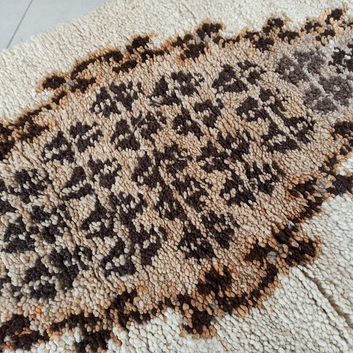 Vintage Moroccan Azilal Rug Handmade Berber Authentic Area Carpet Tribal Wool - Picture 8 of 24