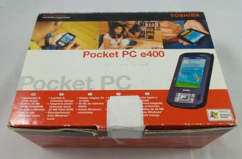 Boxed Toshiba Pocket PC E400 Windows Mobile 2003 Premium 300 MHz (PD400U-00002) - Afbeelding 1 van 2