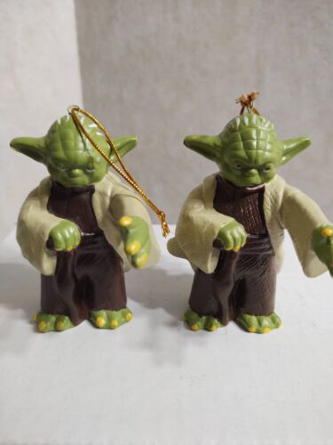 Kurt S. Adler Star Wars Keramik Yoda Menge 2 2006 lose Ornamente gebraucht