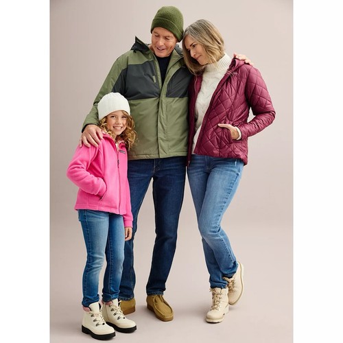 NWT Columbia Girls L 14/16 Girls Benton Springs Full Zip Fleece Jacket Pink Snow