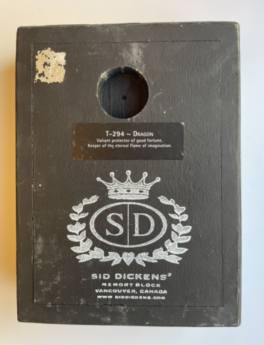 SID DICKENS MEMORY BLOCK T-294 DRAGON (IRON) - RETIRED - Picture 2 of 6
