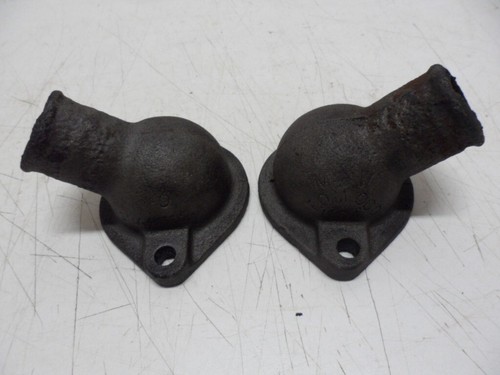 (2) Original Cast Iron Flathead Ford V8 Thermostat Housing neck BA8592-A2 48-53 - Picture 12 of 12