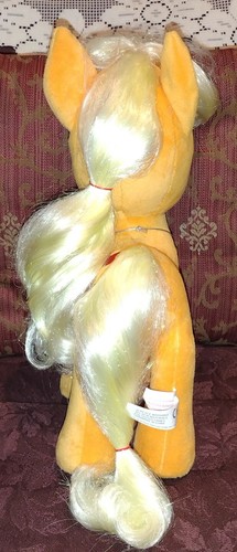 Aurora World My Little Pony APPLEJACK 12" peluche amarillo/naranja cabello cepillable C - Imagen 7 de 8