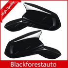 Pair Mirror Cover Cap Black For 2016 2017 2018 2019 2020 21 2022 CHEVY CAMARO