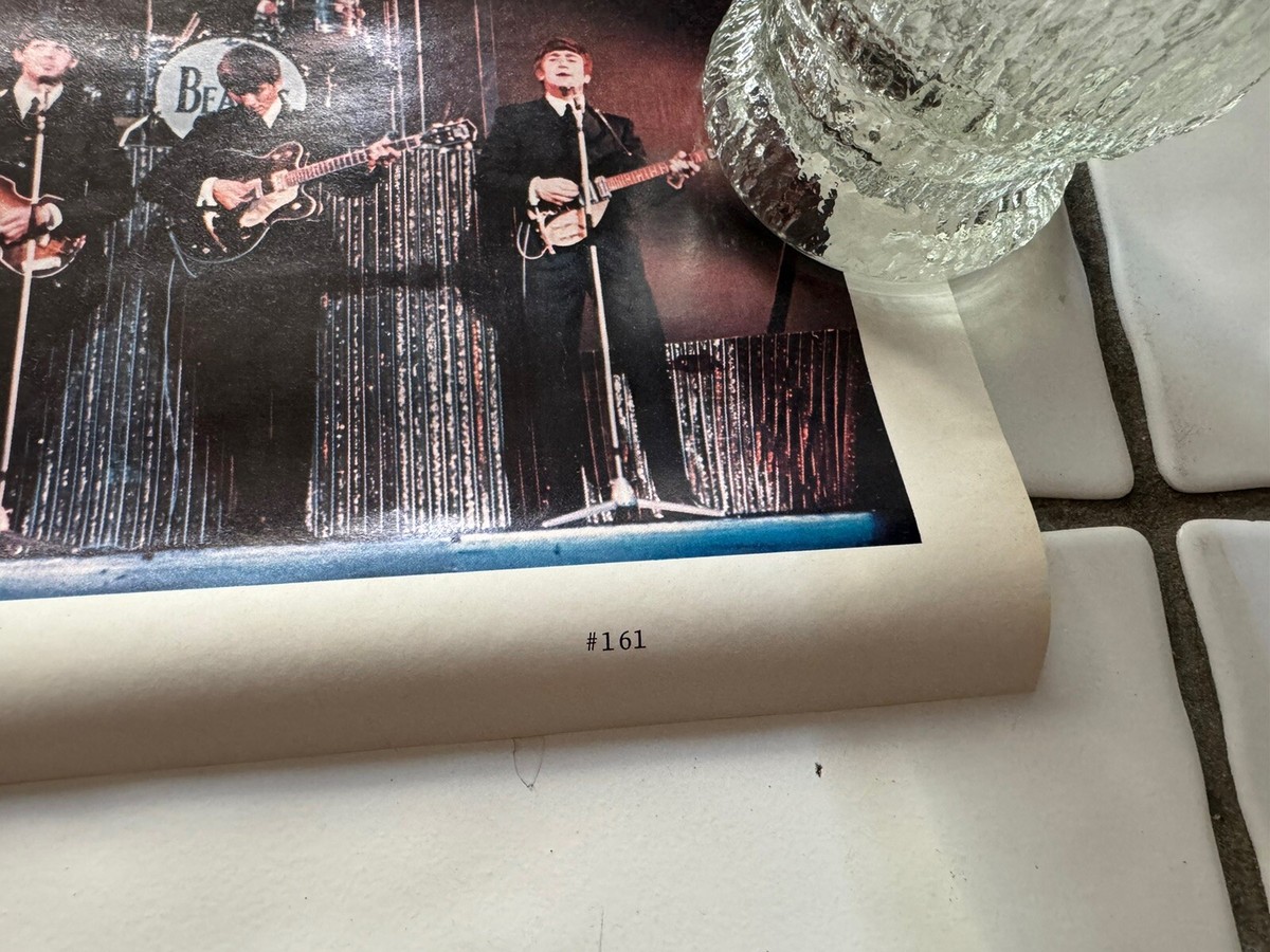 1970s THE BEATLES Original Collage Poster Vintage Brooklyn Newyork