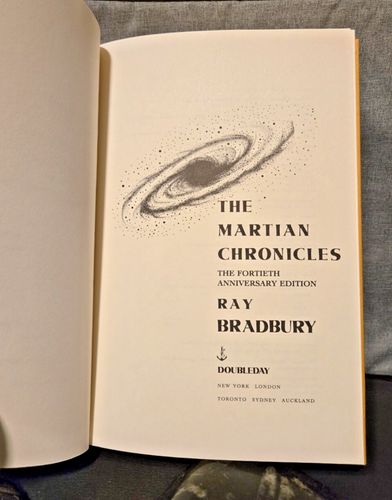 The Martian Chronicles, Ray Bradbury (SIGNED) 1990, 40th Anniversary Ed HCDJ) - Picture 3 of 7