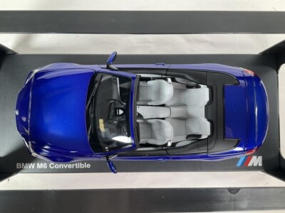 BMW M6 Convertible ミニカー Kyosho 1:18 Boxed BMW M6 Convertible Dealer Model Blue - NEW