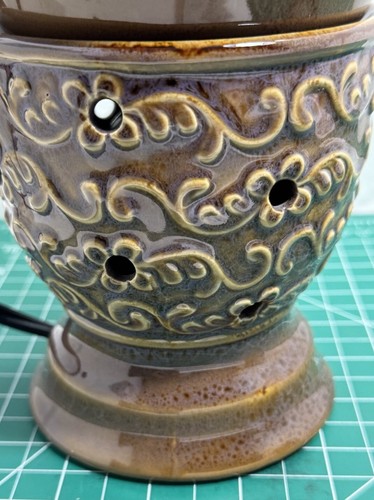 Scentsy Roma Electric Luminaire Wax Warmer Brown Retired - Picture 3 of 11